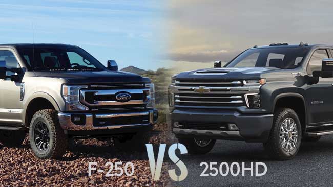 Ford F-250 vs Chevy 2500